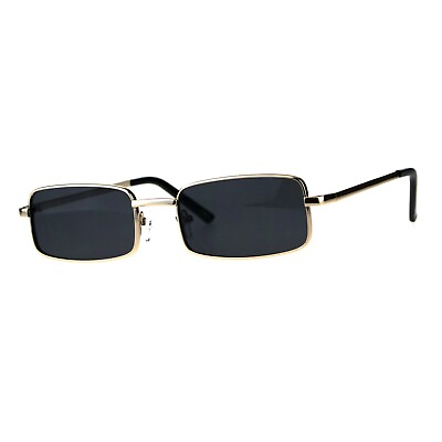 #ad Perfect Rectangular Sunglasses Unisex Fashion Metal Frame UV 400 $12.95