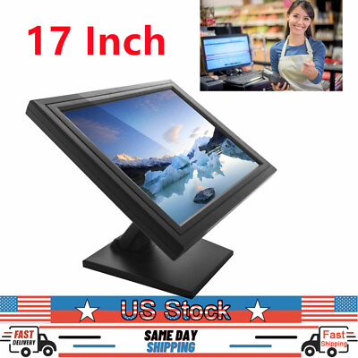 #ad NEW 17 Inch Touch Screen POS LCD TouchScreen Monitor Retail Kiosk Restaurant Bar