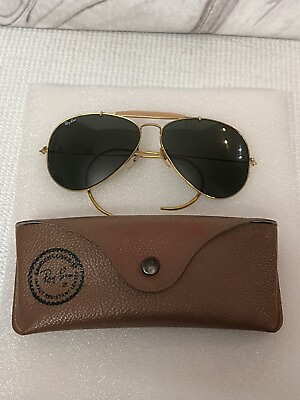 #ad ray ban aviator sunglasses large 62mm Bamp;L Made In USA Nice And Clean