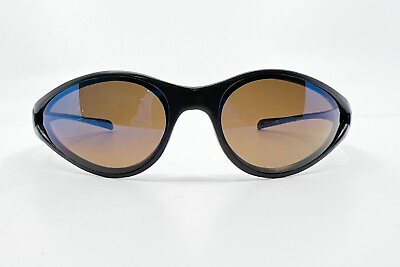 #ad Vintage Police Brand Sunglasses S1474C COL.U28X Black Wrap 8060