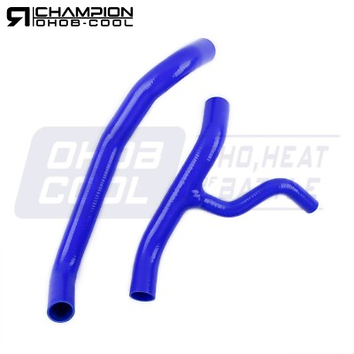 #ad Fits Ford F 150 4.6L 1998 2004 1999 2000 2001 02 Blue Silicone Radiator Hose Kit