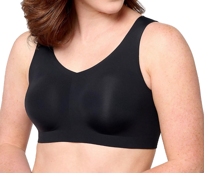 #ad Evelyn amp; Bobbie Ultra Lift Defy Seamless Wirefree Bra X Large Black A587086 6985