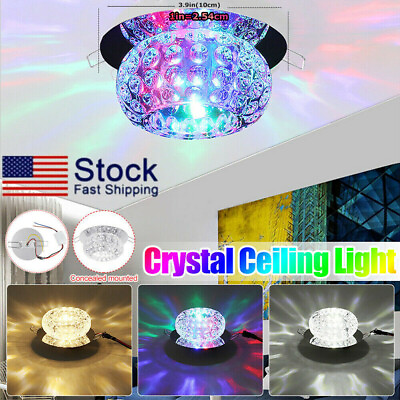 #ad Crystal LED Ceiling Light Downlight Pendant Lamp Wall Fixtures For Home
