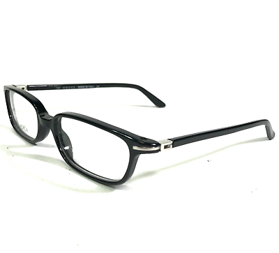 #ad Gucci Eyeglasses Frames GG 2459 807 Shiny Black Rectangular Full Rim 46 15 135
