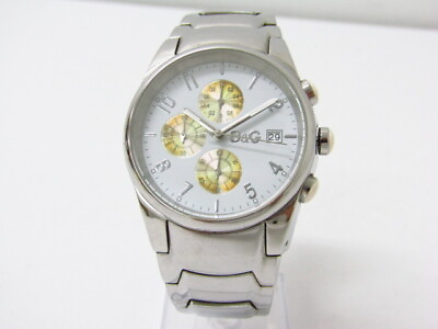 #ad D G Dolce Gabbana Time Chronograph Watch Ac23063