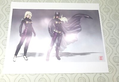 #ad Batgirl Bat women Glossy print Art 11quot; x 9quot;