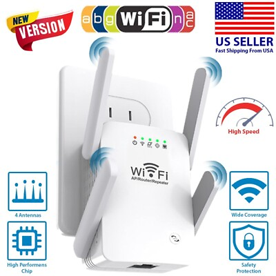 #ad WiFi Extender Signal Booster 10000 sq.ft Coverage Wifi Range Extender Repeater