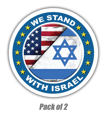 #ad American Israel Flag Sticker USA Support Decal vinyl hard hat stand with Israel