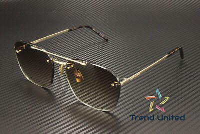 #ad SAINT LAURENT SL 309 003 Pilot Navigator Gold Brown 58mm Unisex Sunglasses