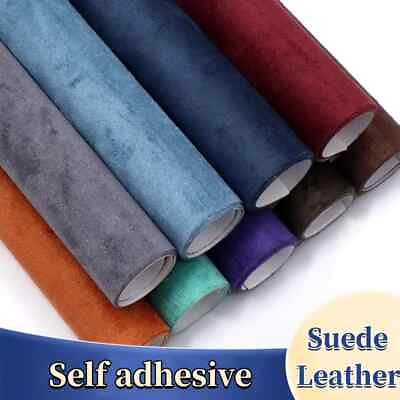 #ad Self Adhesive Faux Suede Fabric Wrap Film Sticker Stretch DIY Car Interior Craft