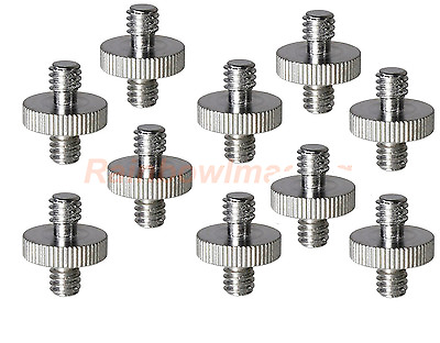 #ad 10 x Stainless Steel 1 4quot; to 1 4quot; Male Screw Adapter for Camera Tripod QR Plate $7.53