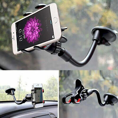 #ad For iPhone 11 Pro Max XS 8 Plus 360° Universal Car Windshield Mount Holder Stand