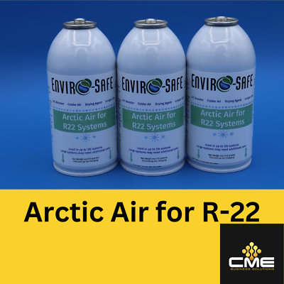 #ad Arctic Air for R22 AC GET COLDER AIR Envirosafe 3 cans