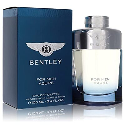 #ad Bentley for Men Azure Eau De Toilette Spray 3.4 Ounce