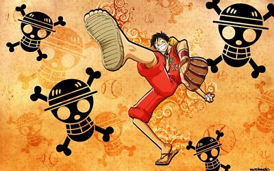 #ad One Piece anime monkey d luffy baseball skull PAD Custom Gaming Mat Desk 4452