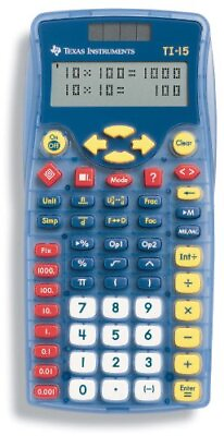 #ad Texas Instruments TI 15 Explorer Elementary Calculator Read Description