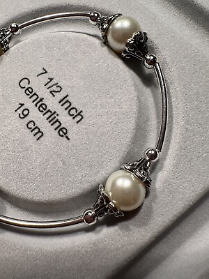 #ad My Blessings Bracelet Pearl w silver Bells Mothers Day Grad Bridesmaid Gift