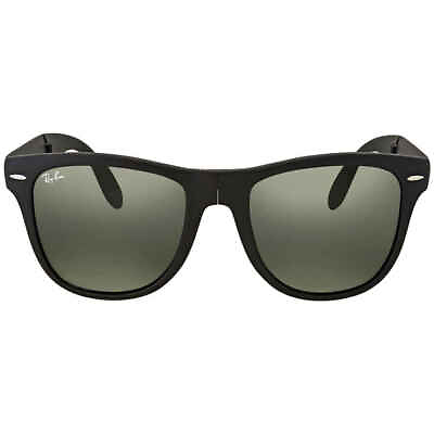 #ad Ray Ban RB4105 Wayfarer Folding Sunglasses Black Green