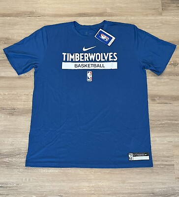 #ad Minnesota Timberwolves Nike NBA Authentics Team Issued Men#x27;s Lake Blue XLT