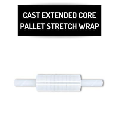 #ad 30quot; x 1000#x27; 1 Roll 80 Gauge Cast Extended Core Pallet Cling Stretch Wrap Clear