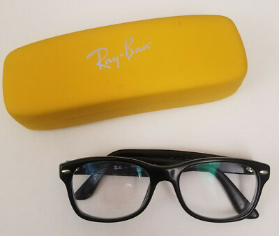 #ad Ray Ban Kids Eyeglasses RB 1528 3542 48 16 130 Wayfarer Style Black with Case