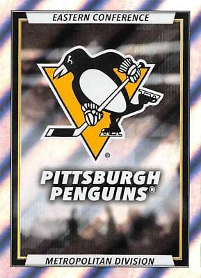 #ad 2020 21 Topps NHL Stickers #375 Pittsburgh Penguins Team Logo FOIL