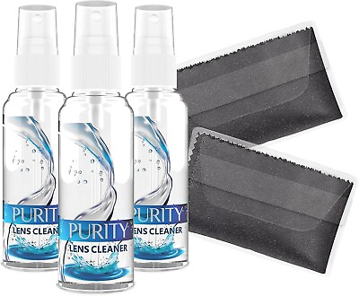 #ad #ad Purity Eyeglass Lens Cleaner Kit 3 x 1oz and 1 x 3 Lens Cleaner Spray Bottle