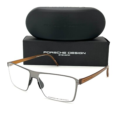 #ad PORSCHE DESIGN P8309 Gunmetal Demo Lens 56mm Eyeglasses $89.95