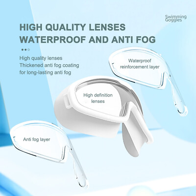 #ad Children#x27;s Goggles Boys#x27; Waterproof And Anti fog HD Swimming Glasses Girls LIAN