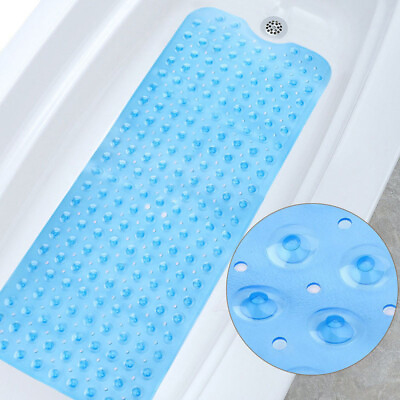 #ad New Bath Tub and Shower Mat Extra Long 16 x 40 InchAnti Free Latex