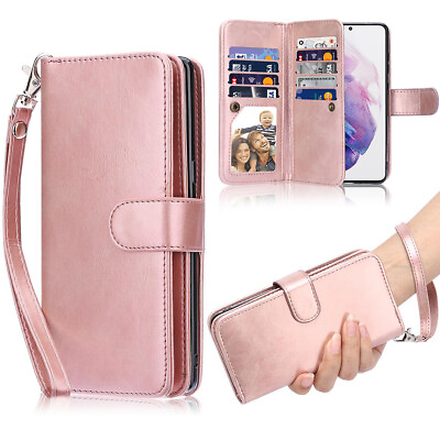 #ad Stylish to Carry Slim Wallet Cover Leather Case for Galaxy S21 S20 Note20 10 9