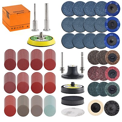 #ad Tshya 270Pack 2inch Sanding Discs Pad Variety Kit for Drill Grinder Rotary Tools