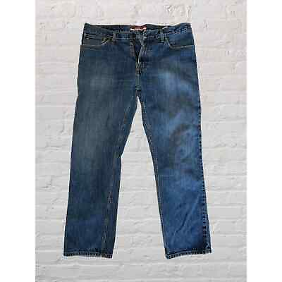 #ad Tommy Hilfiger Mens Jeans Straight Leg Classic Fit Denim Zipper Fly 34x30