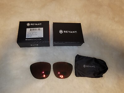 #ad Revant Replacement Lenses for Oakley Frogskins Elite Fire Red Polarized
