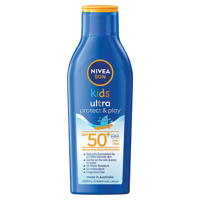 #ad * Nivea Sun Kids Ultra Protect amp; Play Sunscreen Lotion SPF50 UVA UVB 200mL