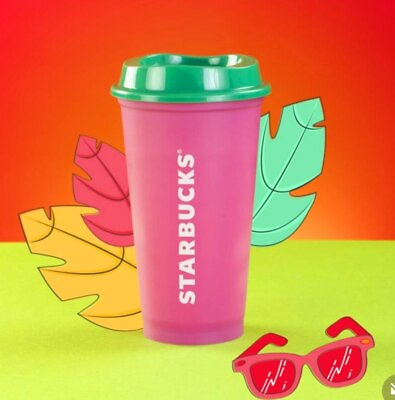 #ad Starbucks Mexico 2022 Reusable Changing Color Cup