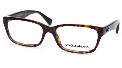 #ad NEW Damp;G Dolce amp; Gabbana DG 1249 502 Havana EYEGLASSES GLASSES FRAME 53 16 135mm