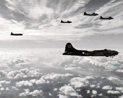 #ad USAF Boeing B 17 Flyingfortress Bombers of 396th Bomb Group 8x10 WWII Photo 305a