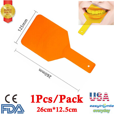 #ad US 1Pcs Dental Visible Filter Board 260MM*125MM Hand Held Plate For Curing Light