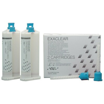 #ad GC Exaclear Crystal Clear High Transparency Vinyl Polysiloxane 2x48ml Dental