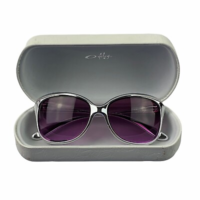 #ad Custom Chrome Oakley Women#x27;s Pampered Black Violet Gradient Sunglasses OO9160