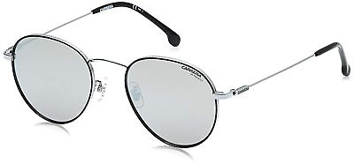 #ad Carrera 216 G S Round Sunglasses Palladium Black Silver Mirrored 51mm 20mm