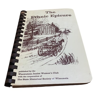 #ad RARE Vintage 1973 The Ethnic Empire Spiral Bound Cookbook Wisconsin