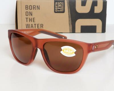 #ad NEW COSTA DEL MAR BAYSIDE Sunglasses Coral frame Copper lens 580P lens Womens