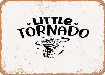 #ad Metal Sign Little tornado Vintage Look Sign