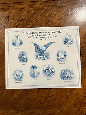 #ad US Semi Official Souvenir Card SO59 200th Anniversary