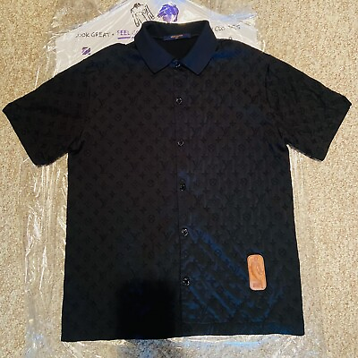 #ad Louis Vuitton x NBA Authentic Shirt Cotton Black for Men Size M $900.00