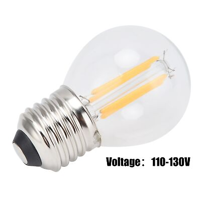 #ad HD 6Pcs Dimmable LED Lamp Bulb G45 E27 4W Transparent Filament Bulb Warm Ligh YT