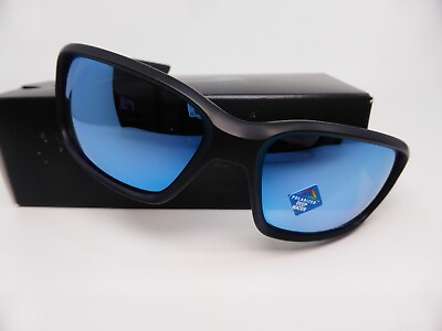 #ad Oakley Sunglasses STRAIGHTLINK Matte Black Prizm Deep Water POLARISED Lenses
