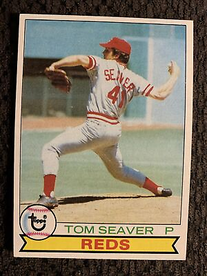 #ad 1979 Topps #100 Tom Seaver Vintage Baseball Card Cincinnati Reds Centered Sharp